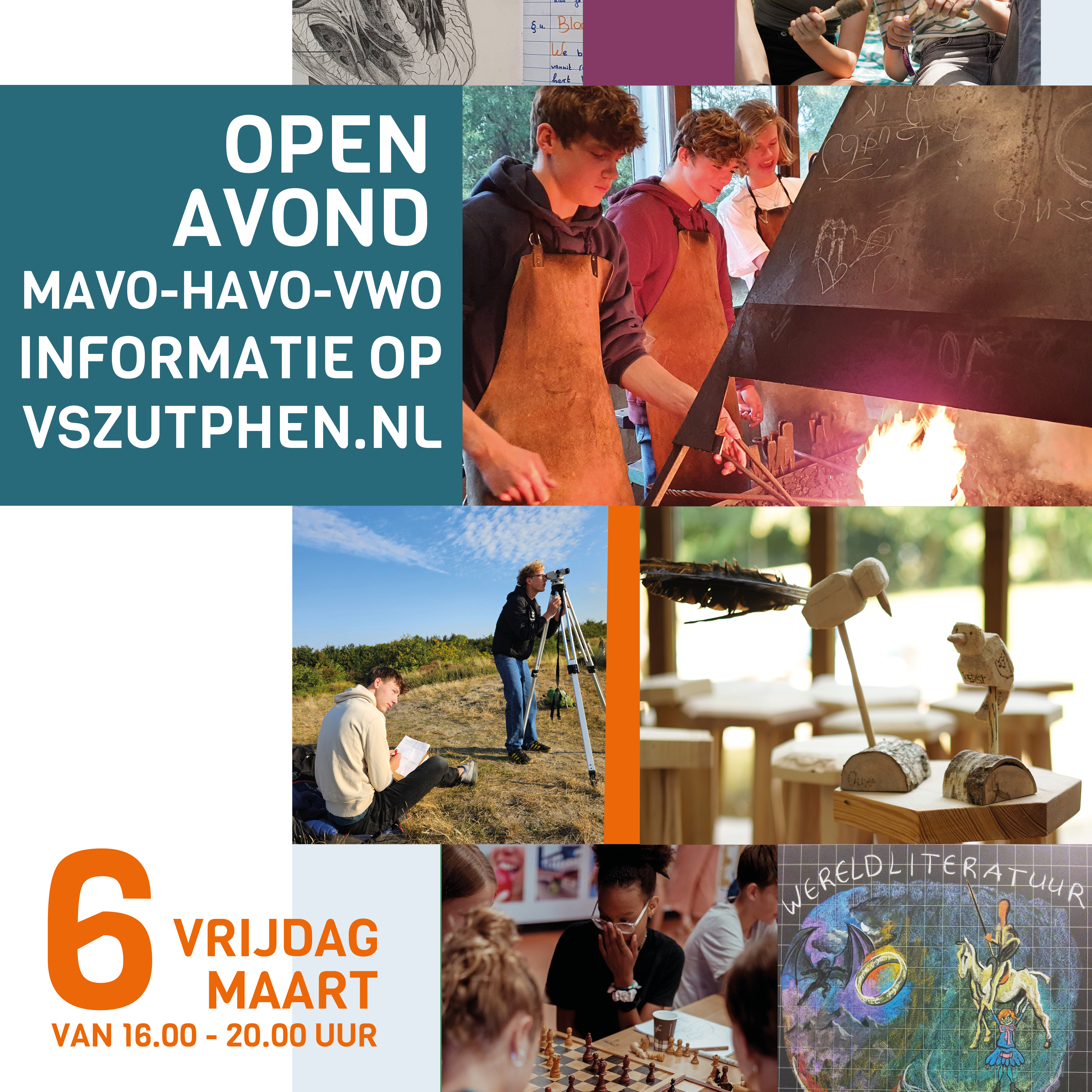 Open Avond vrijdag 6 maart van 16 - 20 uur