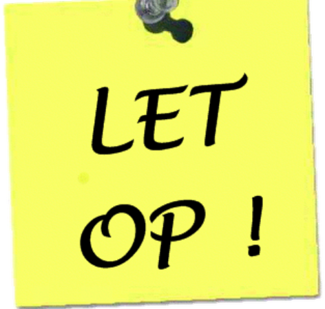 Gewijzigde datum minilessen! Gewijzigde datum minilessen!