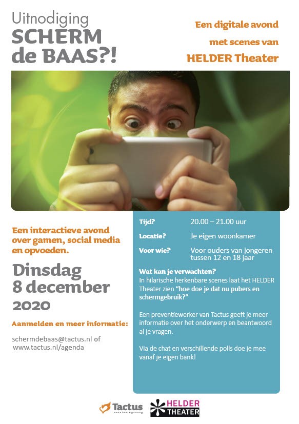Uitnodiging Tactus Ouderavond Uitnodiging Tactus Ouderavond
